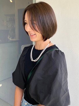 マフェラダー(mahae RUDDER) ナチュラルブラウン×ショートボブ