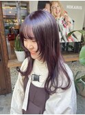 ブリーチ無しレッドブラウン
