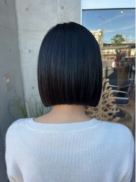 オーガニック ライフ 若葉 鶴ヶ島(organic+life) 20代30代40代前下がりストレート大人ボブ