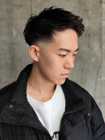 アルフレッド 平針店(alfRed)&nbsp;刈り上げショート　フェード　短髪　黒髪　アップバング　爽やか