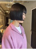 切りっぱなしボブ