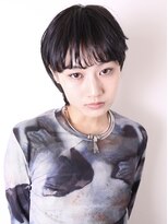 ヨファヘアー 岡本店(YOFA hair)&nbsp;似合わせ姫カット前髪カールシアーカラーショート0605