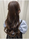 ハーフツイン　ヨシンモリ　韓国風ヘア　参列ヘア　二次会ヘア