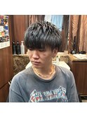 刈り上げないツーブロマッシュ