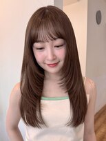 コート 表参道(Cote)&nbsp;ロングレイヤー艶髪美髪ストレートヘアワンカールヘア髪質改善