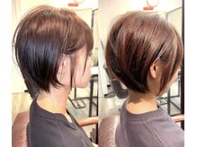 シフトヘアの雰囲気（シフトヘアのショートは大人女性世代にオススメ！【髪質改善】）