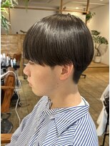 ミモザワークス(Mimosa Works)&nbsp;シースルーバング　でも自然な仕上がりの縮毛矯正に