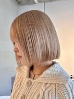 フェブミエル(fev miel)&nbsp;ボブカット×ハイトーンロイヤルゴールド