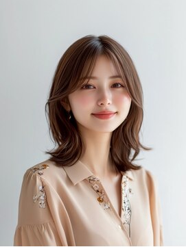 e.m.a プレミアムビューティーサロン 栄駅店(e.m.a PREMIUM BEAUTY SALON) ミディアムヘア/イメチェン/外ハネ/髪型