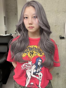 ソル ジングウマエ(SOL JINGUMAE) mayu//透明感シルバーグレーワンホングレージュブリーチ