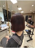 ダメージレス縮毛矯正×ボブ