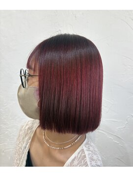 ペチカ(PEZZICA) ブリーチなしダブルカラー/チェリーレッド