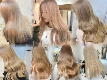 KILLA 原宿 ハイトーンダブルカラー/ブリーチデザインカラー/髪質改善トリートメント