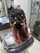 クロップ エス 茅ヶ崎本店(crop es)&nbsp;ハーフアップアレンジ