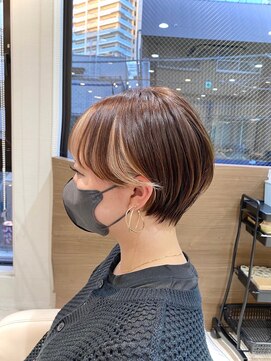 アッシュ 大泉学園店(Ash) デザインカラー×マッシュショート【Ash大泉学園　横山】