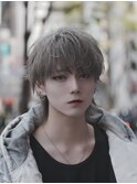 マッシュウルフ/ウルフカット/メンズウルフ/グレージュ