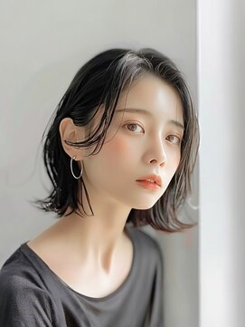 レイヤーボブ×くびれ巻き