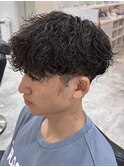 シャドウパーマメンズサロンニュアンスパーマフェザーパーマ眉毛