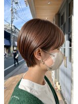 ブラン(Le BLANC)&nbsp;【イシザキ】丸みショート × ブラウンカラー