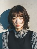 50代ショートベリーショート成人式クラゲヘアマッシュウルフ