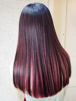 エノア 東京(ENORE)&nbsp;ロング｜アンブレラカラー｜ダブルカラー｜レッド