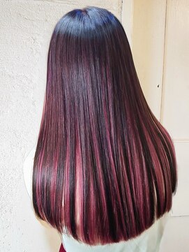 エノア 東京(ENORE) ロング｜アンブレラカラー｜ダブルカラー｜レッド