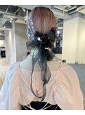 卒業式　アレンジ ヘアセット
