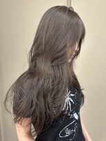 パークレーン アイス イヴェン(park lane ICI yeven) ブリーチなしダブルカラーヘーゼルベージュハッシュカット夏カラ