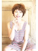 【LOJE】大人かわいい 前髪が短いショートStyle☆
