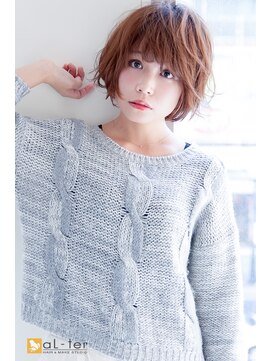 アルターリアン(aL ter LieN) 【aL-ter LieN TAKU】小顔カット☆動きのあるショートボブ 千葉