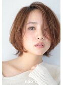 【北生駒/ナオシ】大人かわいい小顔ナチュラルショートボブ
