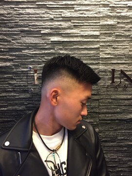 ヒロギンザ 六本木店(HIRO GINZA) 七三オールバックスキンフェード/ヒロ銀座/六本木/理容室/