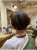 ハイライトショートボブ