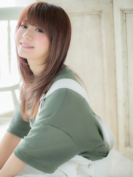 モッズ ヘア 福岡姪浜店(mod's hair) *mod's姪浜*…ヴェールカラー前下がり小顔エアストレートf