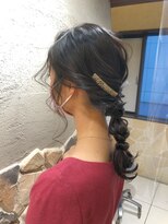ヘアリゾートエーアイ 新宿西口店(hair resort Ai)&nbsp;簡単　編みおろし風アレンジ