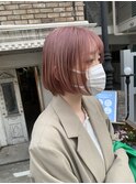 表参道roijir ショートボブ×ピンクベージュ