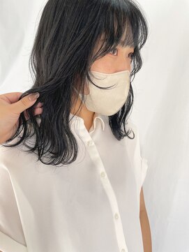 オー(OOO) ブルーブラックと顔まわりレイヤー◯