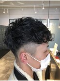*流行りのスペインカール×フェードスタイル*