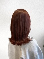 アン 溝の口(un)&nbsp;ブリーチ無しチェリーレッドカラー×髪質改善トリートメント☆