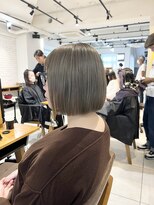 小森谷,イメチェンフルバング似合わせカット切りっぱなしボブf21