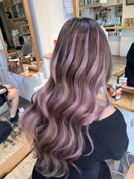 ココエクステンション 香林坊店(coco extension) ピンクハイライトエクステ