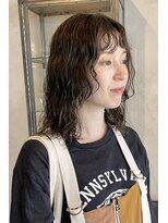 リフ デザイン ラボ(riff design labo)&nbsp;スパイラルパーマ/ダークグレー/アレンジ