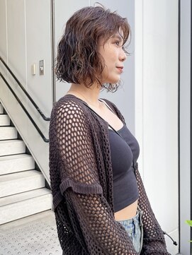 カフ(CAF) CAF照下　大阪　心斎橋　似合わせカット ボブパーマ　大阪パーマ