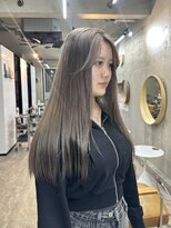 レイヤーカット/ブラウン/韓国ヘアー/ブリーチなし/恵比寿/