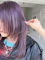 ルイ(ROUIS produced by LUCK 津田沼)&nbsp;ROUIS 津田沼　パープル × ウルフカット