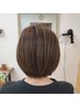 カット＋艶感フルカラー＋3step髪質改善ハホニコトリートメント