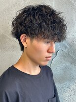 ニアウ 高崎店(Niau)&nbsp;波巻きスパイラルパーマメンズパーマメンズマッシュ群馬高崎眉毛