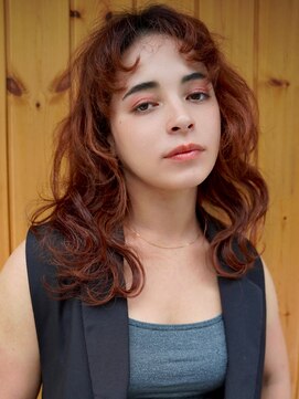 ブゾン(buZon) 【buZon ブゾン】レイヤーカット×ウェーブパーマ