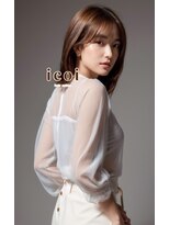 イコイ 九大学研都市店(icoi)&nbsp;内巻きレイヤーで小顔効果ミディ