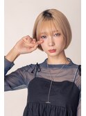 黒髪/ボブルフ/ネビージュ/小顔/ワンレン/吉祥寺/髪質改善/前髪